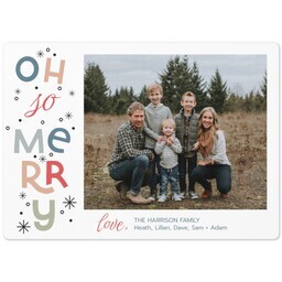 5x7 Photo Magnet with So Merry design