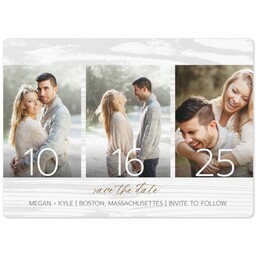 5x7 Photo Magnet with The Big Date design