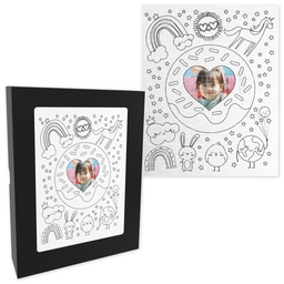 8x10 Premium Photo Puzzle With Gift Box (110-piece) with Color in Rainbow design