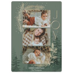 5x7 Photo Magnet with Grace and Joy Always design