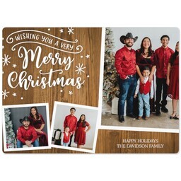 5x7 Photo Magnet with Hardy Holiday design