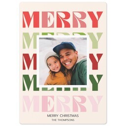 5x7 Photo Magnet with Homey Holiday design