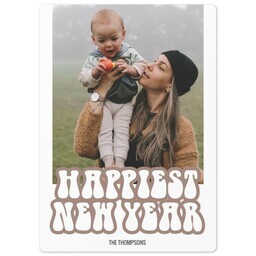 5x7 Photo Magnet with New Years Everywhere design