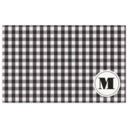 Thumbnail for Doormat 20x32 with Plaid My Pad Monogram design 1
