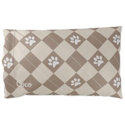 Satin Pillowcase Standard with Check Paw design