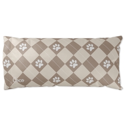 Pillow Case King Size with Check Paw design