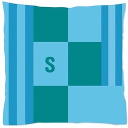 16x16 Throw Pillow with Geo Color Blocks design