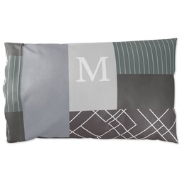 Pillowcase Standard with Geometric Stripes design