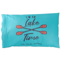 Pillowcase Standard with Lake Time design