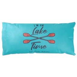 Pillow Case King Size with Lake Time design