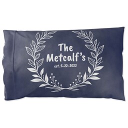 Satin Pillowcase Standard with Laurel Name design