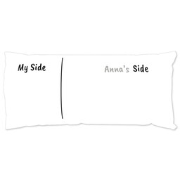 Pillow Case King Size with My Side Your Side design
