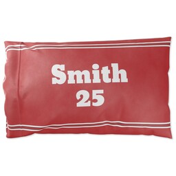 Pillowcase Standard with Sports Jersey design