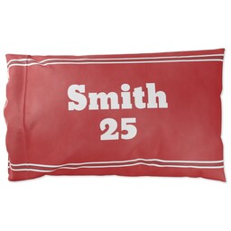 Satin Pillowcase Standard with Sports Jersey design