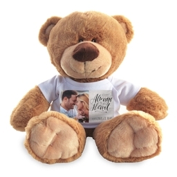 Photo Teddy Bear with Always My Love design