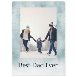 5x7 Photo Magnet with Best Dad Ever design