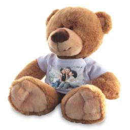 Thumbnail for Photo Teddy Bear with Blue Berry Border design 2