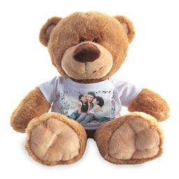 Photo Teddy Bear with Blue Berry Border design