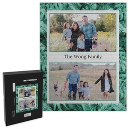 16x20 Premium Photo Puzzle With Gift Box (520-piece) with Green Palms design