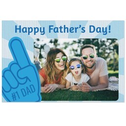 Same Day Magnet 4x6 with Happy Father's Day design