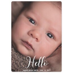 5x7 Photo Magnet with Hello design