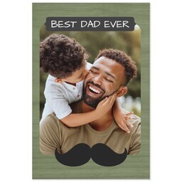 Same Day Magnet 4x6 with Mustache Dad design