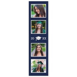 Photo Booth Magnet - Single with Navy Grad design