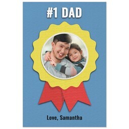 Same Day Magnet 4x6 with Number 1 Dad design