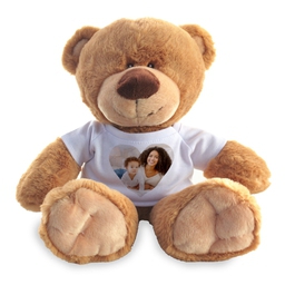 Photo Teddy Bear with  Photo Heart design