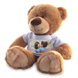 Thumbnail for Photo Teddy Bear with Rustic Spring Floral design 2