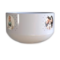 Thumbnail for Personalized Ceramic Bowls with Circle Dots design 2