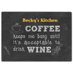Thumbnail for Photo Cutting Board with Coffee Wine design 1