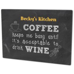 Thumbnail for Photo Cutting Board with Coffee Wine design 2