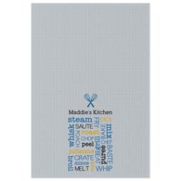Thumbnail for Custom Tea Towel with Cook Words design 1
