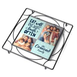 Thumbnail for Personalized Trivets with Eat Well design 2