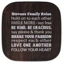 Thumbnail for Photo Pot Holder with Family Rules design 1