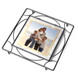 Thumbnail for Personalized Trivets with Golden Marble design 2