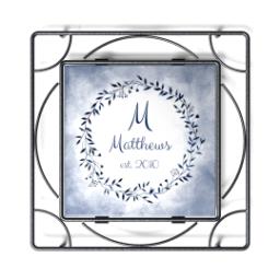 Thumbnail for Personalized Trivets with Lovely Leafy Monogram design 1