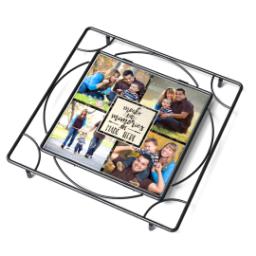 Thumbnail for Ceramic Tile Trivet with Meals and Memories design 2