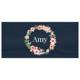 Thumbnail for Personalized Succulent Pot with Navy Floral design 2