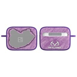 Licensed & Printed Apple Airpods Pro Case with Fishing Light Purple design