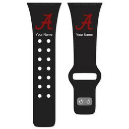 38 Short Apple Watch Band - Sports Teams with Alabama Crimson Tide 2 design