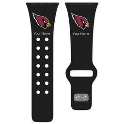 38 Short Apple Watch Band - Sports Teams with Arizona Cardinals design