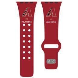 38 Short Apple Watch Band - Sports Teams with Arizona Diamondbacks design