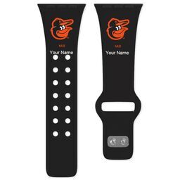 38 Short Apple Watch Band - Sports Teams with Baltimore Orioles design