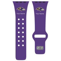38 Short Apple Watch Band - Sports Teams with Baltimore Ravens design