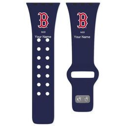 38 Short Apple Watch Band - Sports Teams with Boston Red Sox design