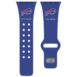 38 Short Apple Watch Band - Sports Teams with Buffalo Bills design