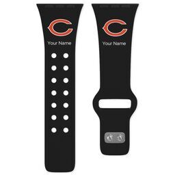 38 Short Apple Watch Band - Sports Teams with Chicago Bears design