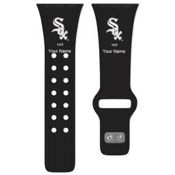 38 Short Apple Watch Band - Sports Teams with Chicago White Sox design